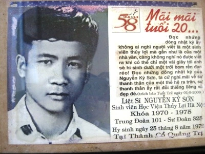 [Đoàn trường THPT Hai Bà Trưng] Liệt sĩ Nguyễn Kỳ Sơn: Khúc tráng ca gác bút nghiên và hành trình 40 năm đằng đẵng về với đất mẹ