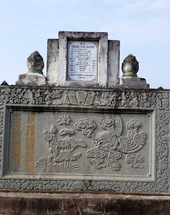 CỤ TRẦN THỊ SANH PHU NHÂN CỦA BÌNH TÂY ĐẠI NGUYÊN SOÁI TRƯƠNG ĐỊNH