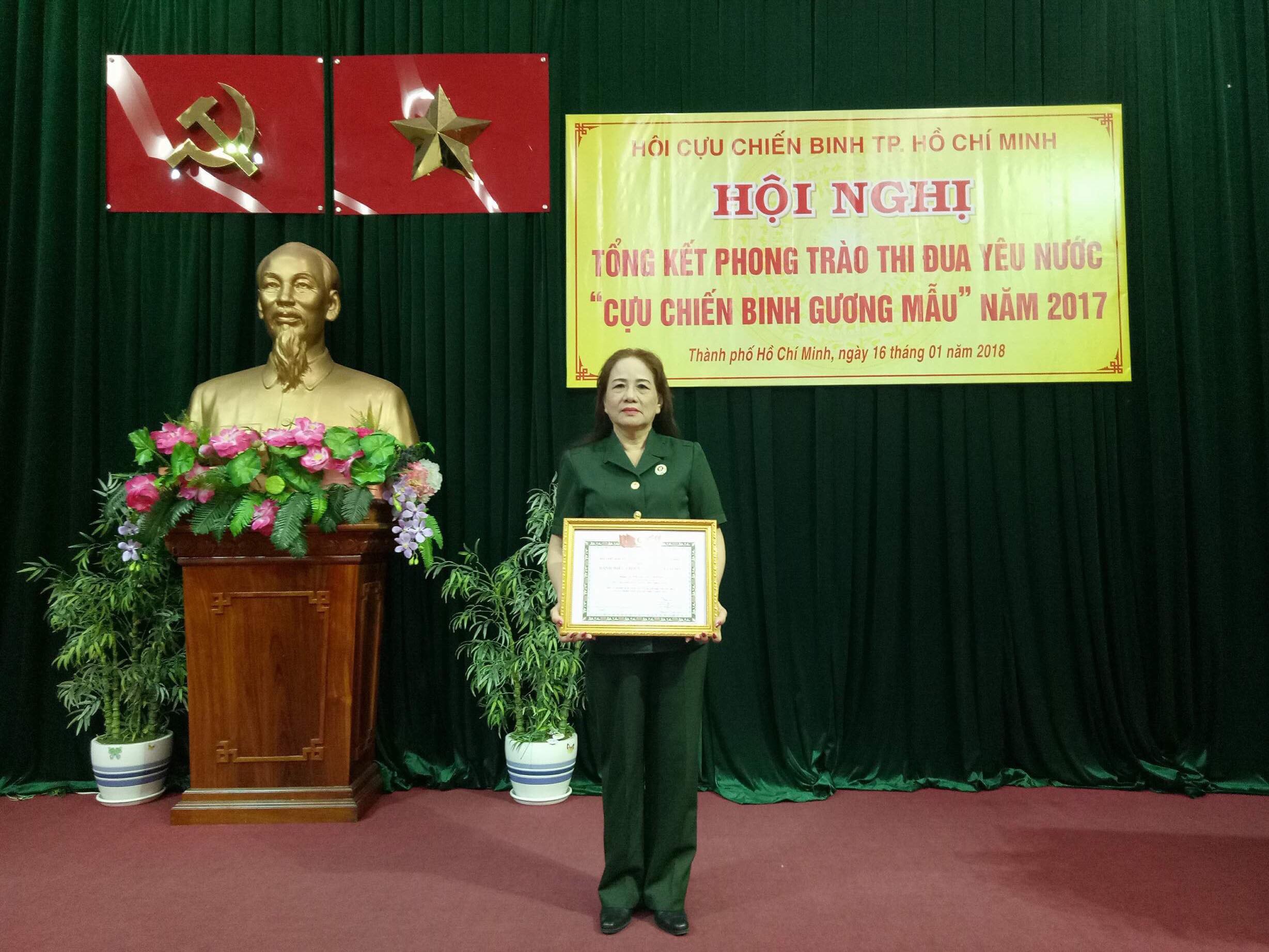 Cựu chiến binh Trần Thị Xuân Hoa 