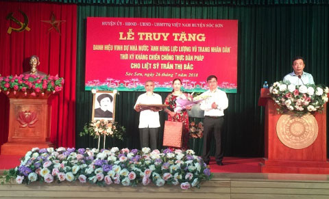 Liệt sỹ, Anh hùng Trần Thị Bắc, nguyên mẫu trong bài thơ “Núi Đôi” của nhà thơ Vũ Cao