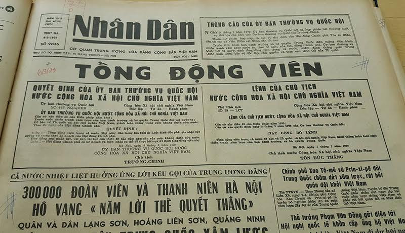 “Lời kêu gọi” đồng bào và chiến sĩ cả nước đứng lên bảo vệ Tổ quốc.