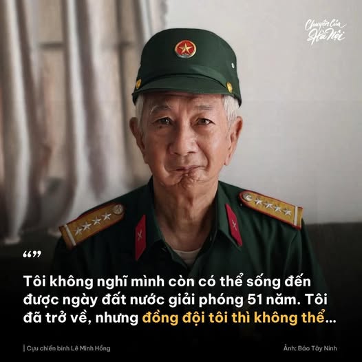 Cựu chiến binh Lê Minh Hồng
