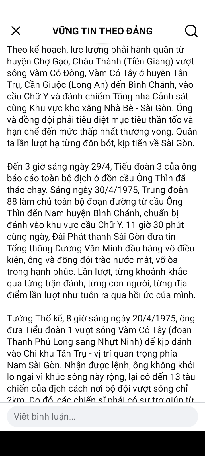 Chiến công của thiếu tướng Trần Ngọc Thổ 