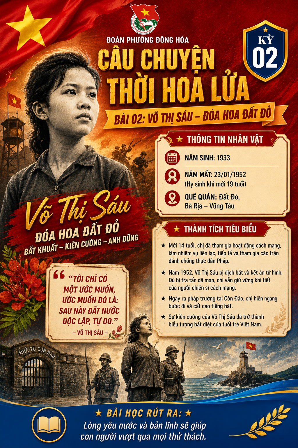 VÕ THỊ SÁU – ĐÓA HOA ĐẤT ĐỎ