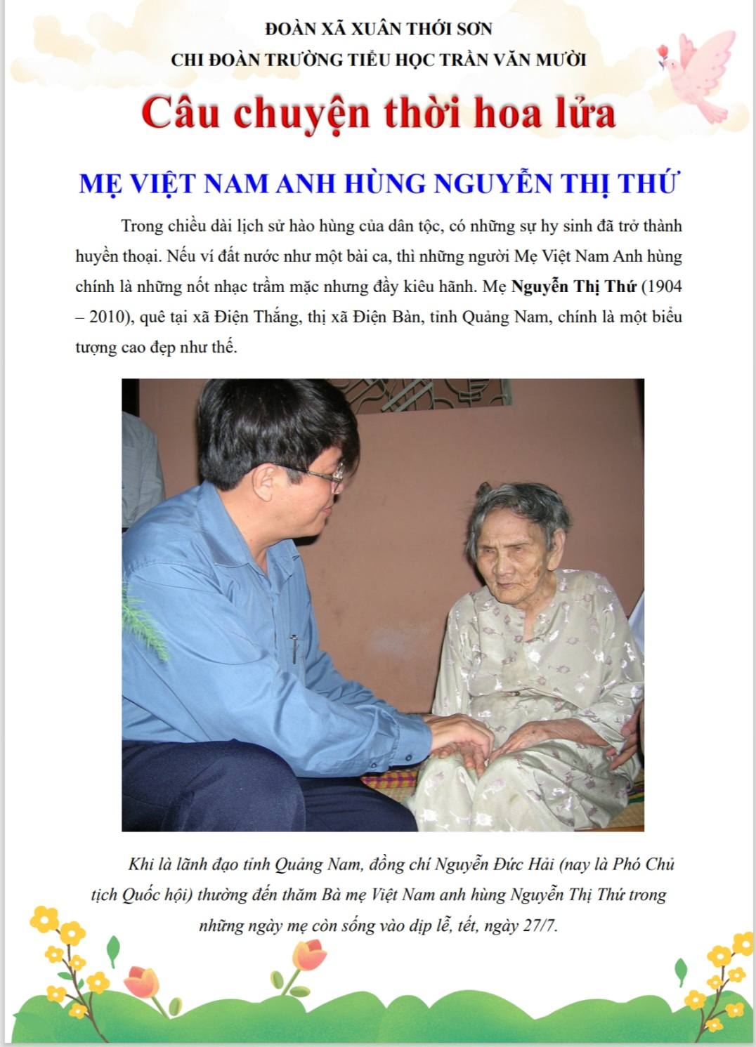 Mẹ Việt Nam Anh Hùng Nguyễn Thị Thứ