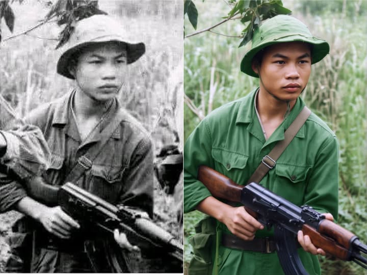 Người cầm súng A.K trong ảnh là Dũng sĩ: Lê Bá Dương