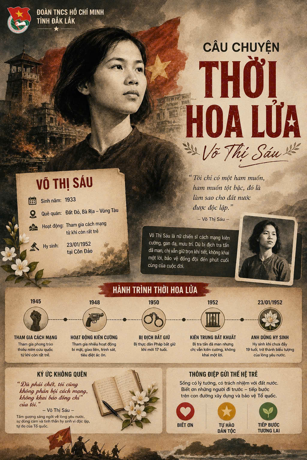 Huyền thoại vùng đất đỏ - Anh hùng Võ Thị Sáu