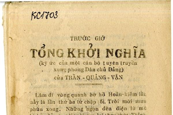 Người in truyền đơn bí mật – Đồng chí Trần Phú