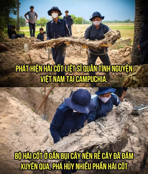 Hôm qua 4/5, đội K91 vừa quy tập thành công một bộ hài cốt liệt sĩ Quân Tình nguyện Việt Nam hy sinh ở Kanhchriech, Prey Veng, Campuchia.