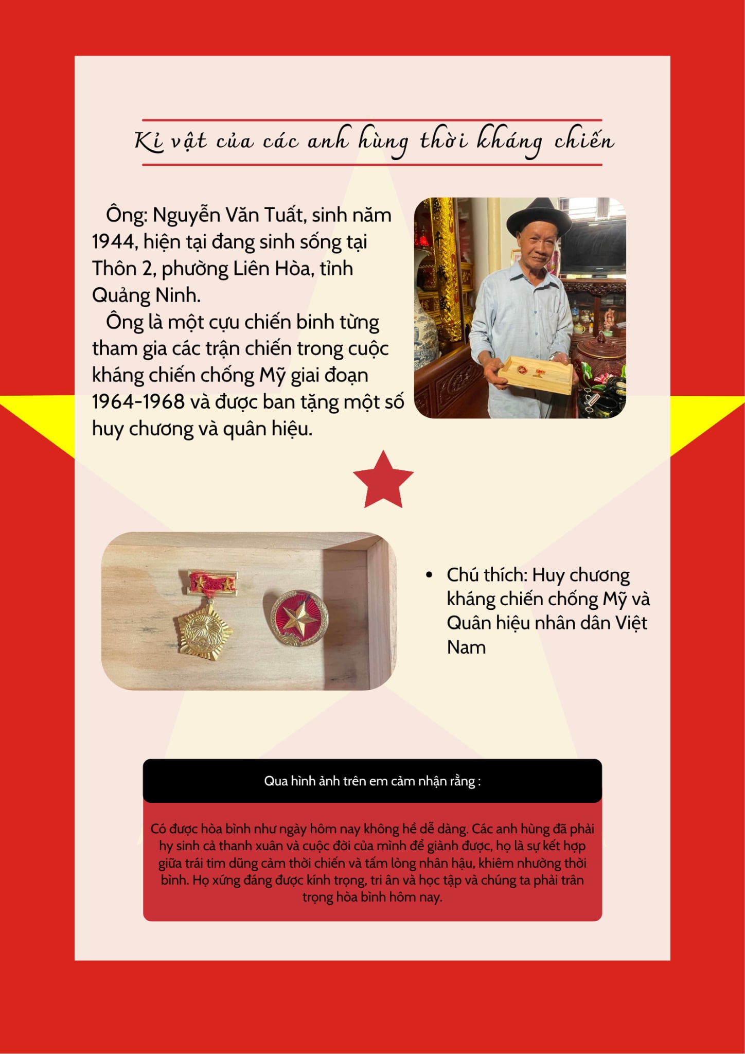 Những kỷ vật của ông Nguyễn Văn Tuất
