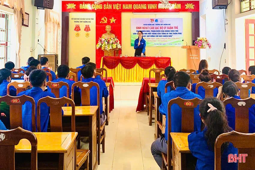 Tuổi trẻ Hà Tĩnh noi gương Tổng Bí thư Trần Phú" - đợt sinh hoạt sôi nổi, sâu rộng
