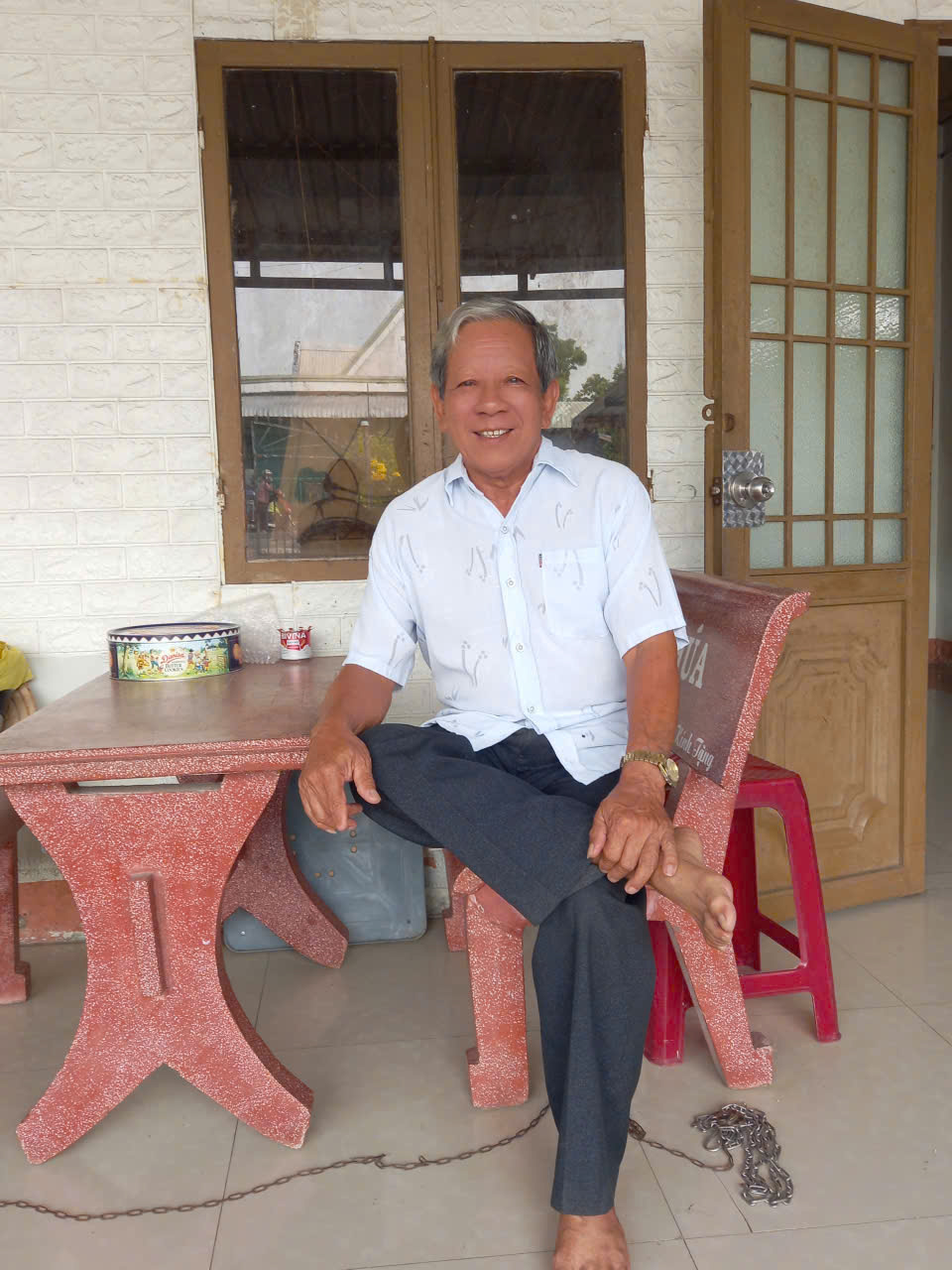 Ông Nguyễn Thế Hồ thương binh 